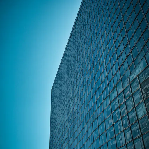 Modern skyscraper architectural detail